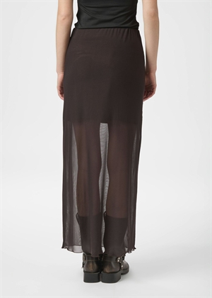Marlise mesh skirt Dark Brown Neo Noir 
